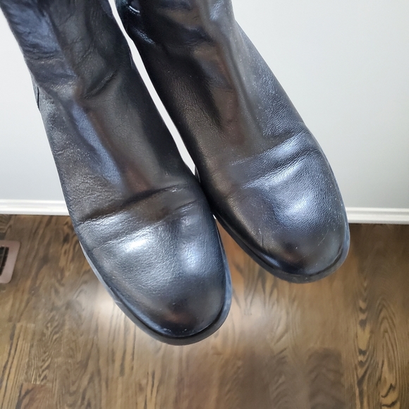 Nine West Black High Boots Size 9.5 - Picture 7 of 8